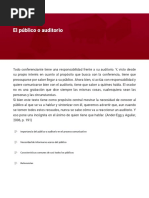 Importancia Del Público o Auditorio en El Proceso Comunicativo