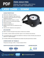 LXSG 15Mm 50Mm: Medidor de Turbina de Chorro Múltiple de Registro Seco Sellado Hermético