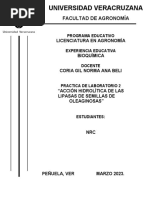 Facultad de Agronomía: Licenciatura en Agronomía Bioquímica Coria Gil Norma Ana Beli