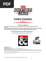 CCC SLMH01 01 Codex Venator The Last Hunter