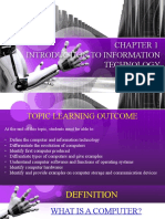 Introduction To Information Technology