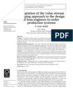 Adaptation of The Value Stream Mapping Approach To The Design of Lean Engineer-To-Order Production Systems