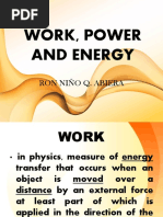 Work Power and Energy