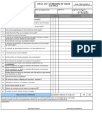 Check List Máquinas de Solda Eletrica
