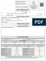 Dados Do Prestador de Serviço: Data e Hora de Emissão 31/01/2023 11:20:15 Cod Verificação NFS-e Ebpdrloq9