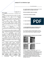 Prova de Medicina Legal Ufms