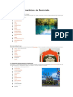 Lista de Los 340 Municipios de Guatemala