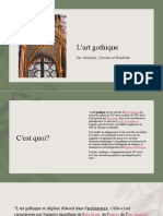 L'art Gothique: Par: Madison, Caroline Et Élisabeth