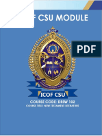 Icof Csu Module: Course Code: DRSW 102