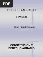 Derecho Agrario I Parcial: Carlos Manuel Hernandez