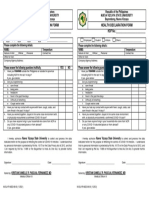 ISO Health Checklist