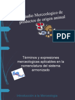 Estudio Merceologico de Productos de Origen Animal