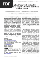 A Conceptual Framework For Facility Management in Higher Education Institutions in Saudi Arabia