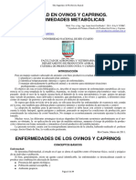 Sanidad en Ovinos Y Caprinos. Enfermedades Metabólicas