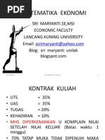 Matematika Ekonomi Sri-Unilak