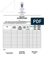 BE Form 4 DAILY ATTENDANCE OF VOLUNTEERS