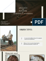 Application OF Iron Waste IN Geotechnical Engineering