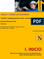 Dibujo Y Diseño de Ingenieria: Unidad I: Normalización, Escala-Acotado. Proyecciones