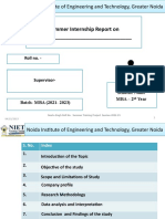 MBA STPR Report PPT Sample Format