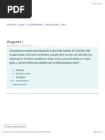 Pregunta 1: A. Realizado B. Entidad Contable C. Devengado D. Costo Histórico