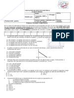 Evaluación de Física Electivo