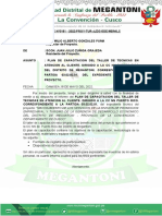 Informe N°181 Plan de Capacitacion