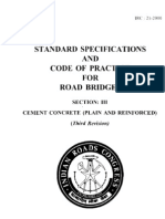 Standard Specifications AND Code of Practice FOR Road Bridges