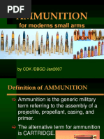 Ammunition: For Moderns Small Arms