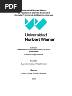 Universidad Norbert Wiener de Facultad de Ciencia de La Salud Escuela Profesional de Medicina Humana