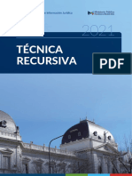 Técnica Recursiva: Cuaderno de La PG de La SCBA