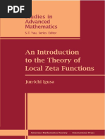 An Introduction To The Theory of Local Zeta Functions: Studies in Advanced Mathematics