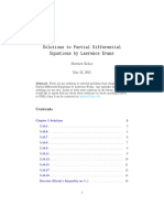 Solutions To Partial Differential Equations by Lawrence Evans