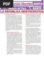 La República Aristocrática: I. Segundo Civilismo