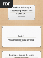 Análisis Del Campo Saberes y Pensamiento Científico.: Sector 10 Preescolar