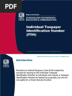 Individual Taxpayer Identification Number (ITIN)