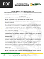 Constitución Del Comité de Inclusión de La Ie