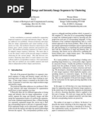 Segmentation of Range and Intensity Image Sequences by Clustering