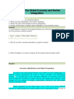 Lesson 2: The Global Economy and Market Integration: Learning Outcomes