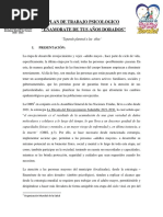 Plan de Trabajo Psicologico "Enamorate de Tus Años Dorados": I. Presentación