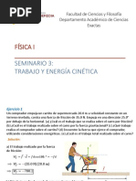 Física I - : Seminario 3: Trabajo Y Energía Cinética