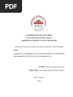 Universidad Técnica Del Norte Facultad Ciencias de La Salud Carrera de Nutrición Y Salud Comunitaria