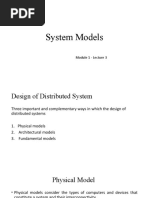 System Models: Module 1 - Lecture 3