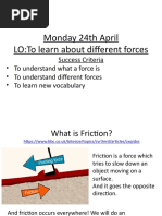 Science Power Point (Intro To Forces-Upper KS2)