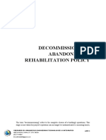 Chapter 7. ABANDONMENT-DECOMMISSIONING PLAN