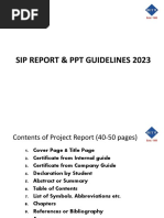 Sip Report & PPT Guidelines 2023