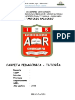 Carpeta Pedagogica de Tutoria