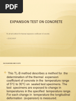 Expansion Test of Concrete