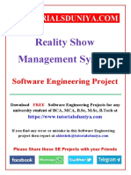 Reality Show Management - TutorialsDuniya