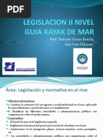 LEGISLACION II NIVEL GUIA KAYAK DE MAR Alumnos