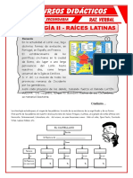 Las Raices Latinas para Tercero de Secundaria